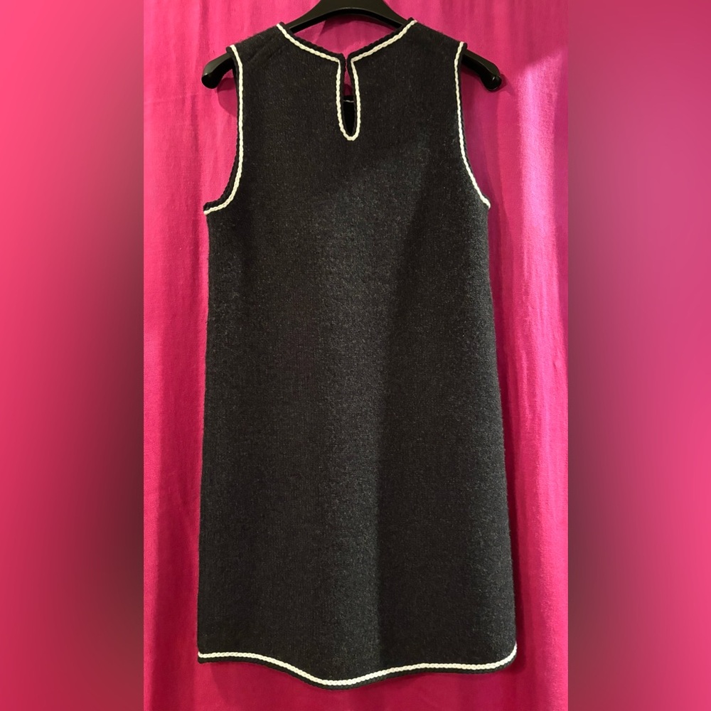 Theory Black Tweed Sheath Dress NWT $495 Size 0 - Picture 4 of 9
